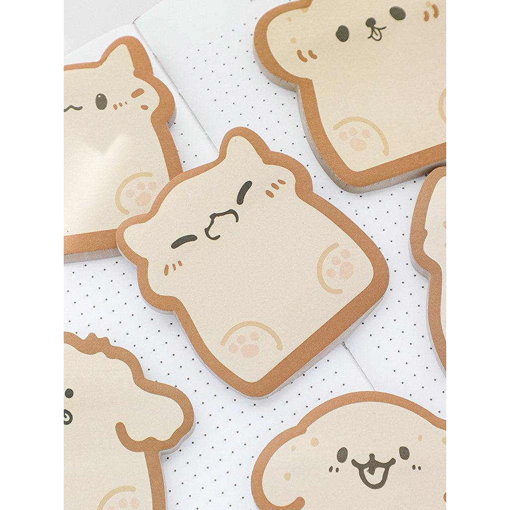 Toast Small Animal Sticky Notes Cute Cat Puppy Emoji Sticky Note Stickers Note Paper N Times Sticker