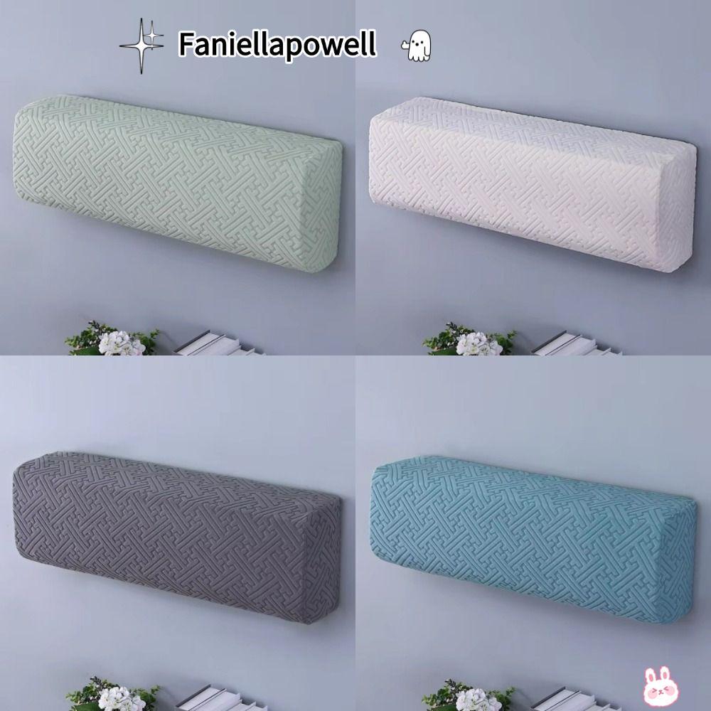FANIELLAPOWELL ผ้าคลุมกันฝุ่นเครื่องปรับอากาศ, ผนังกันฝุ่นตกแต่งบ้านติดผนังฝาครอบเครื่องปรับอากาศ, ผ้ายืดหยุ่นรวมทุกอย่างเครื่องปรับอากาศป้องกันสากล