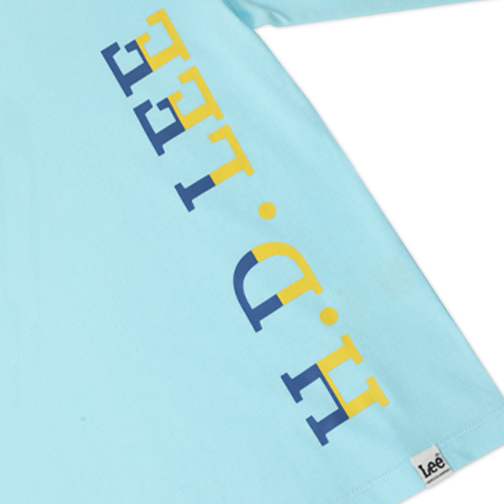 LEE KIDS เสื้อยืดแขนยาวเด็กผู้ชาย ทรง Regular รุ่น LK S625UTLSF10 – สีฟ้า ราคา ถูกที่สุด ดีลบีเคเค แกลเลอรีภาพที่ 4