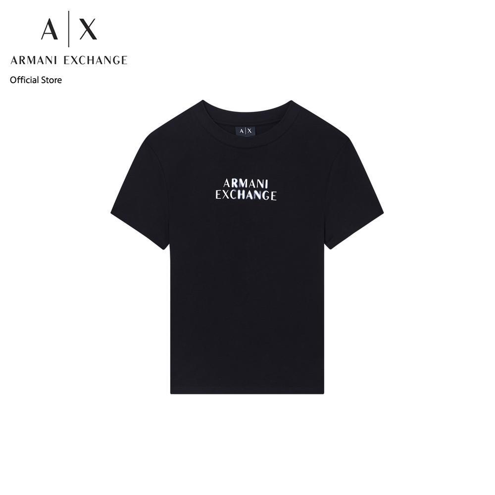 Armani Exchange เสื้อยืดผู้หญิง รุ่น XW002324-AF10356-UC001 สีดำ