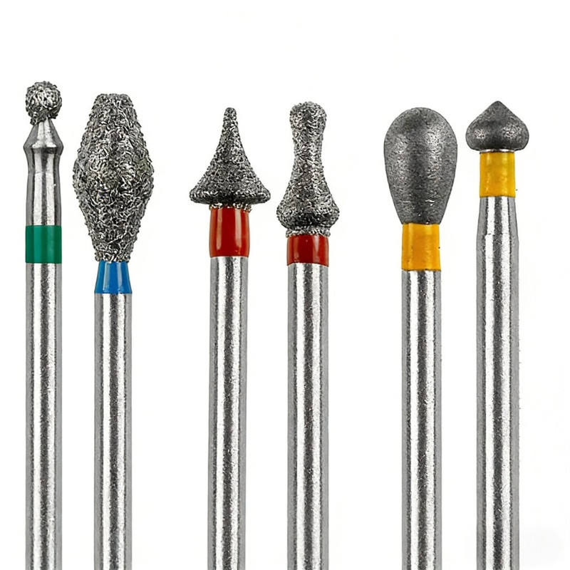 5 ชิ้น/เซ็ตทันตกรรมที่กําหนดเองชุดเพชร Burs เจาะ Handpiece Handle เส้นผ่านศูนย์กลาง 1.6 มม. ขัดทันตแพทย์เครื่องมือ