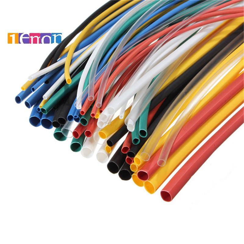 [Lemon] 8Size 70 ชิ้น Assortment 2:1 ท่อหดความร้อน Tube Sleeving Wrap Wire Cable Kit ใหม่