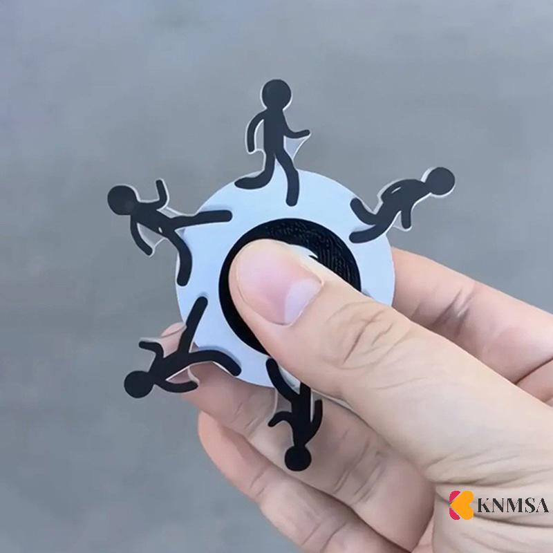 KNMSA] 1/2/3pcs Stinecker Finger Spinner Matchsti Man Running Dynamic Gyro พลาสติก Sti คอเต่ารูปตลก Dpression หมุน Gyro นาย