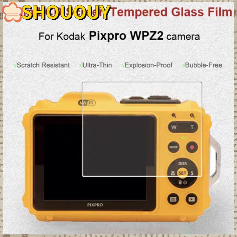 SHOUUY กล้องฟิล์มแก้ว, 9H แบบพกพาสําหรับ Kodak WPZ2 กล้องกระจกนิรภัยหน้าจอ,ของขวัญโปร่งใสกล้องอุปกรณ