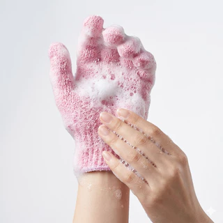 ถุงมืออาบน้ำ สครับผิว Body Gloves ผลัดเซลล์ผิวเก่า ฟองเยอะ ทำความสะอาดผิว