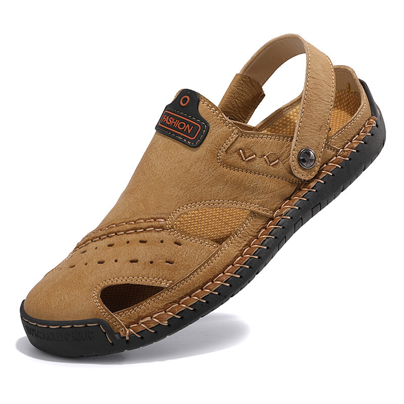 Hot  Summer Men's Sandals Genuine Leather Soft Breath Shoes Beach Roman Sandals Men Sandals Sandals 