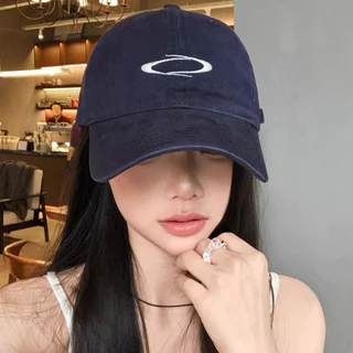 หมวกเบสบอลสไตล์มินิมาลมีขนาดใหญ่ เหมาะสำหรับฤดูร้อน สีน้ำเงินเข้ม