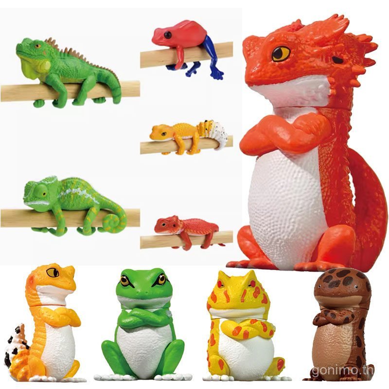 YELL Hug Lizard Gecko Domineering Chameleon จําลองสะเทินน้ําสะเทินบกสัตว์ Maned Lizard Gecko แคปซูลข