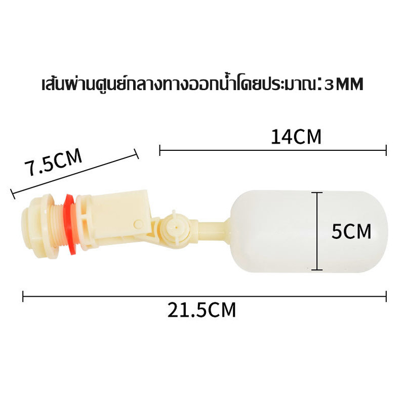 ลูกลอยแทงค์น้ำ วาล์วลูกลอย ลูกลอยอัตโนมัต 4หุน/6หุน ลูกลอยตัดน้ำ วาล์วทองเหลือง / ทรงกลมสแตนเลส ไม่เป็นสนิม ขนาด ราคา ถูกที่สุด ดีลบีเคเค แกลเลอรีภาพที่ 9
