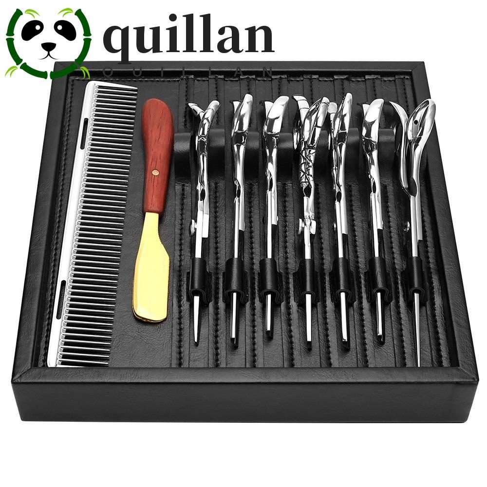 QUILLAN Beauty Stylist กล่องเครื่องมือ, ถาดแสดง Professional ตัดผมผม Clipper ถาด, ตัดผมเครื่องมือกรณีผู้ถือสีดํา Organizer ตัดชั้นเก็บ Salon