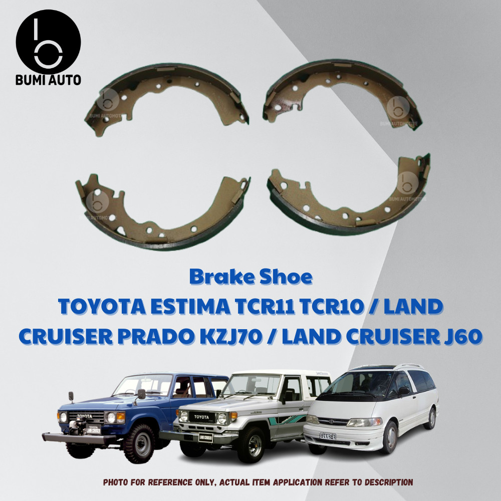 ชุดรองเท้าเบรก Toyota Estima TCR11 TCR10 / Land Cruiser Prado KJZ70 93-96 / Land Cruiser J60 881-88