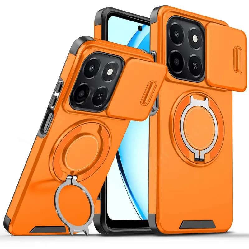เคสเกราะกันกระแทก Honor X6A X6B X6C X7C X7D 200Smart 400Smart 4G 5G Kickstand ฝาครอบแหวนกล้อง