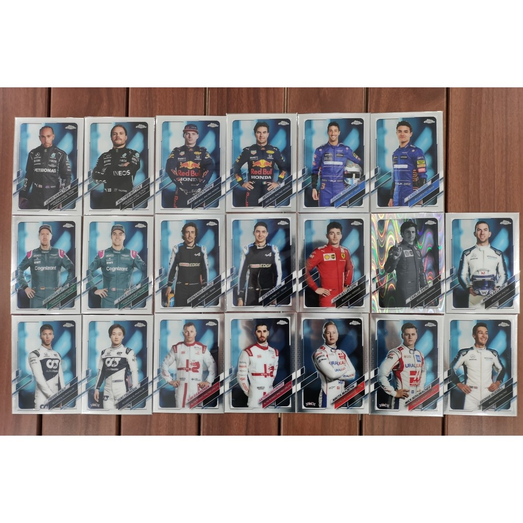 Topps Chrome f1 Hamilton Lycone Vistapan 2021 Chrom Cards The First 20 แผ่น Rider Makeup Setting Ros