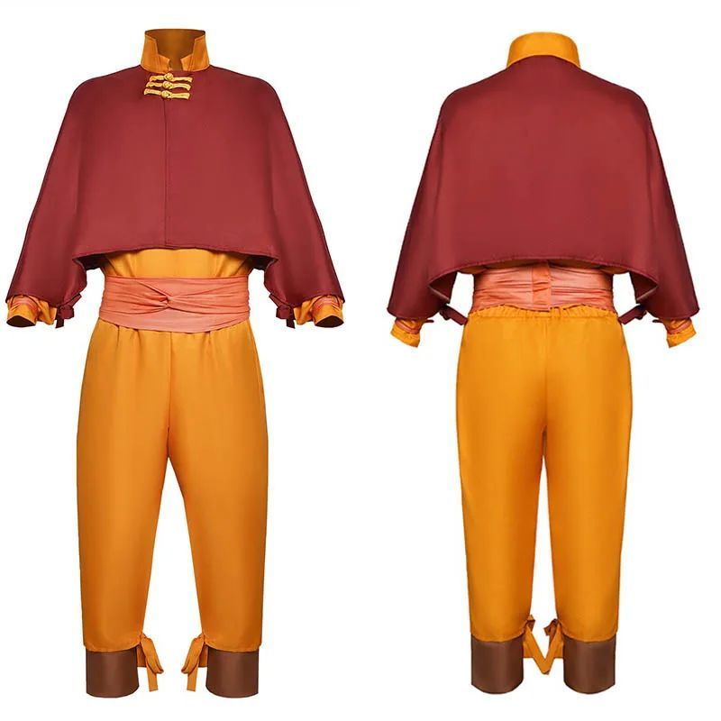 Aang คอสเพลย์เครื่องแต่งกาย 2024 Editio Avatar The Last Airbender บทบาทเล่นสําหรับฮาโลวีนอะนิเมะ Com