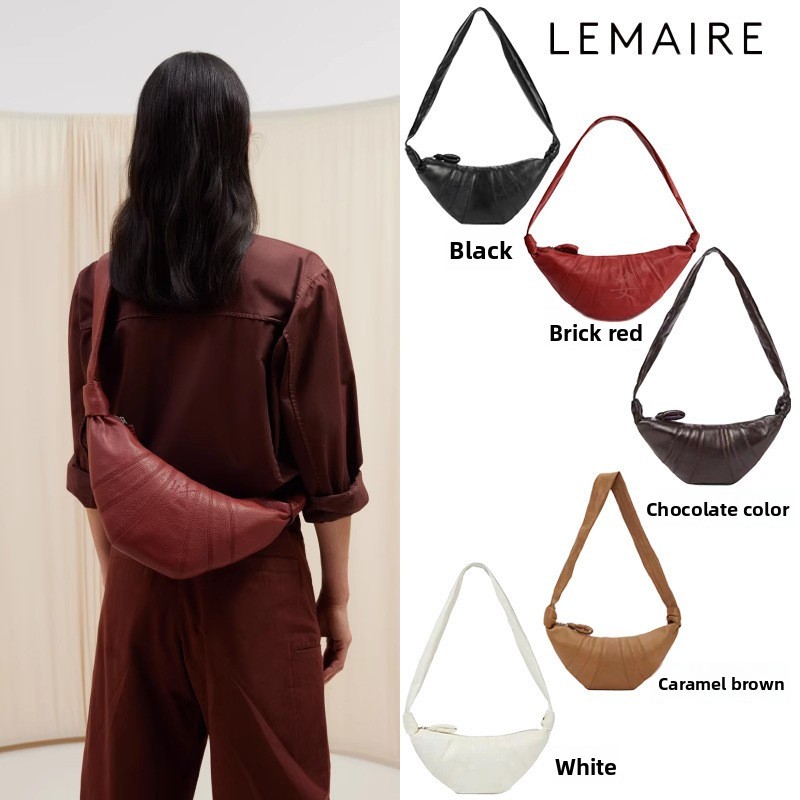 Croissant Shape Bag for Women - Stylish Soft Leather Messenger Bag