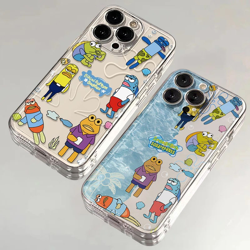 บิกินี่ด้านล่าง SpongeBob เคสโทรศัพท์สําหรับ Xiaomi Redmi หมายเหตุ 11 10S 11S 9S 9 Pro Max Redmi 10 