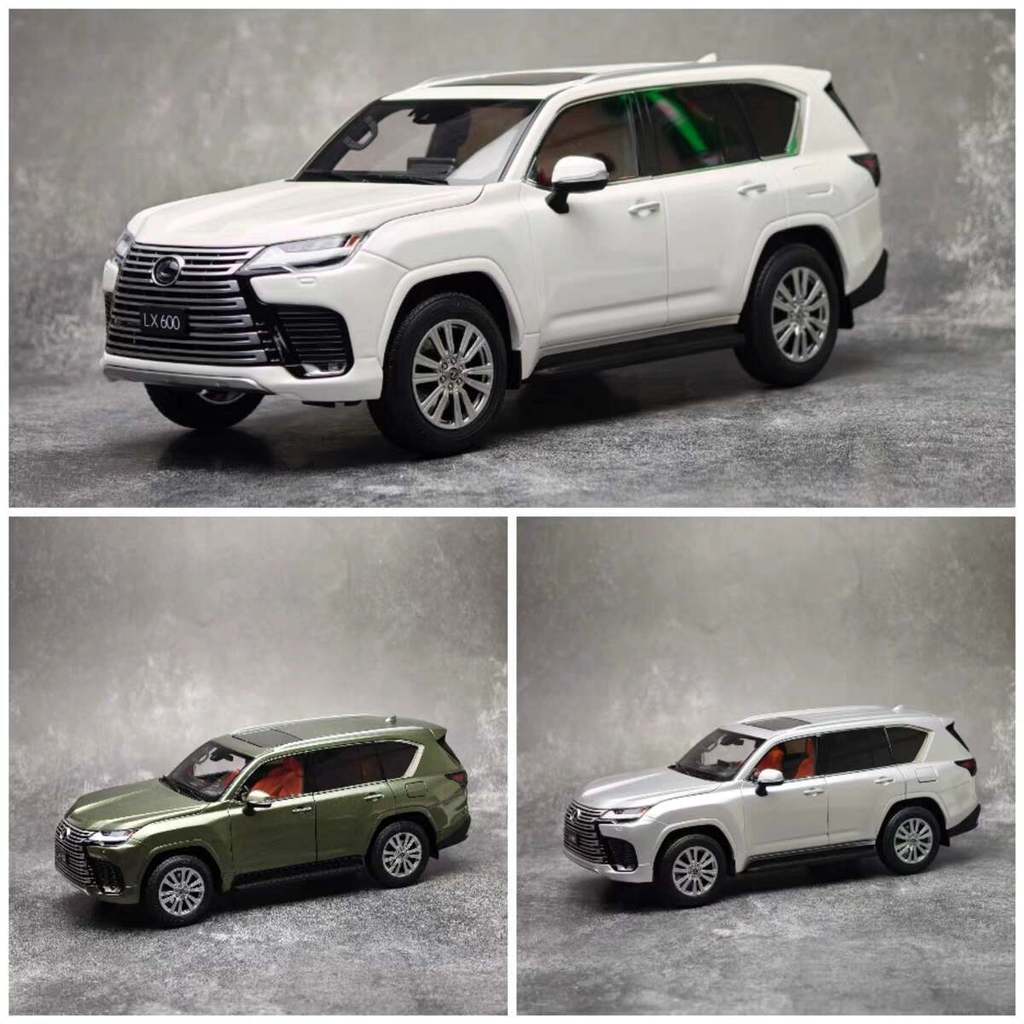 LCD 1: 18 LEXUS LX600 รถออฟโรด SUV LEXUS โมเดลรถจําลองโลหะผสม