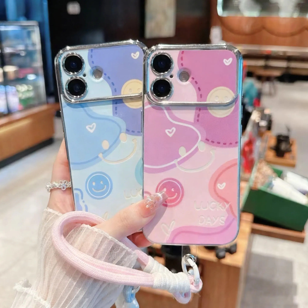 ViVO Y19 Anti-Fall เคสน่ารักคุณภาพสูงติดตั้งสายรัดแขวนสําหรับ Vivo Y19 Y02S Y16 Y03 Y18 Y12 Y21 Y93 