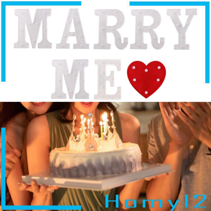 [HOMYL2] Letters Light Marry ME Light up Sign Weddings Scene ตกแต่งผู้ประกาศ