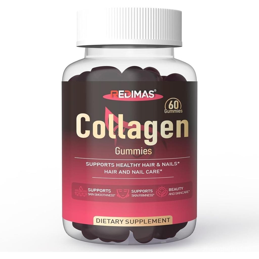 กัมมี่เปปไทด์คอลลาเจนสําหรับผู้หญิงและผู้ชายมีวิตามิน A, C, D3 และ Biotin, กัมมี่เคี้ยวคอลลาเจน 3000