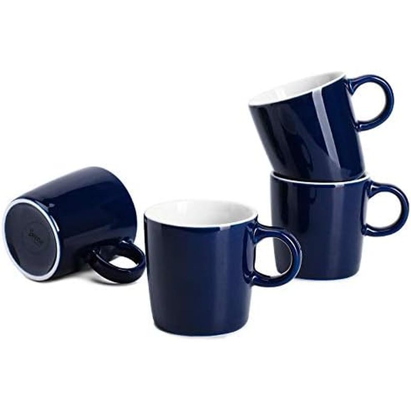 Sweese 3.5oz Porcelain Espresso Cups ชุด 4 ชิ้น Mini แก้วกาแฟ Demitasse Cups - สีขาว