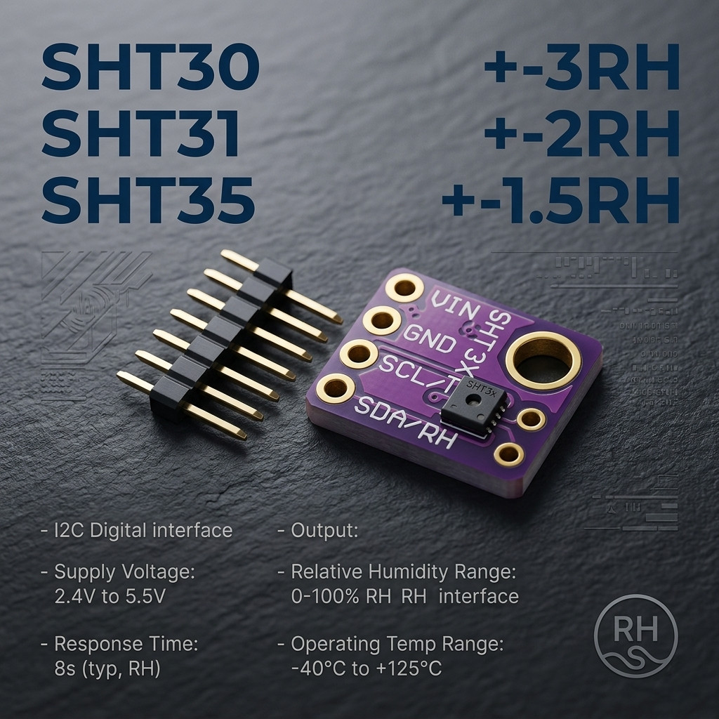 SHT30 SHT31 SHT35 High Accuracy Digital Humidity with Temperature Sensor