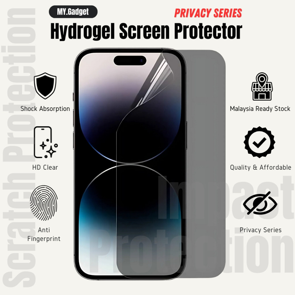 OPPO Reno 4 5 6 7 8 TFZ 10 11 12 13 14 15 Pro Plus Pro + 4G 5G ความเป็นส่วนตัว Matte Hydrogel ป้องกันหน้าจอ