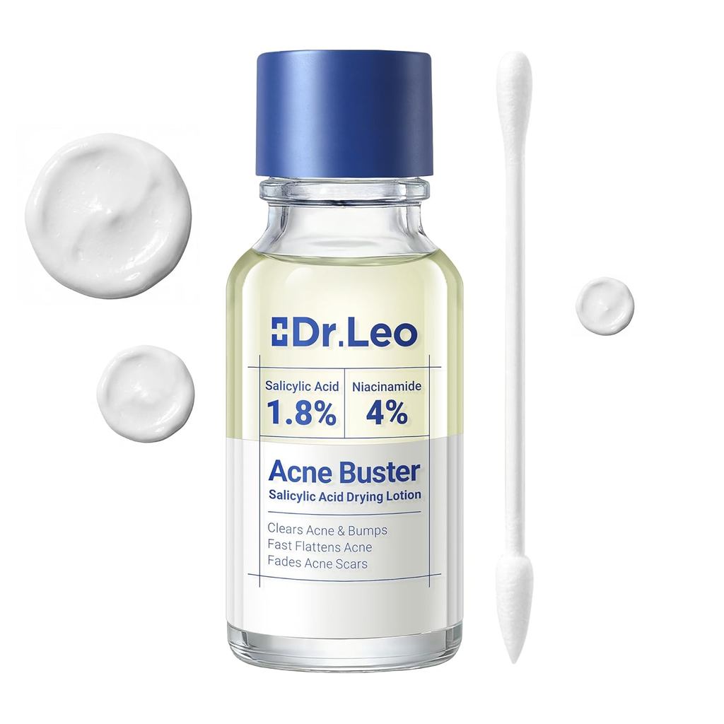 Dr.Leo1.8%SalicacidSpotSerum,AcneTreatmentforAcne-ProneSensitive|Niacinamide,FastPimplRelief,FadesAc