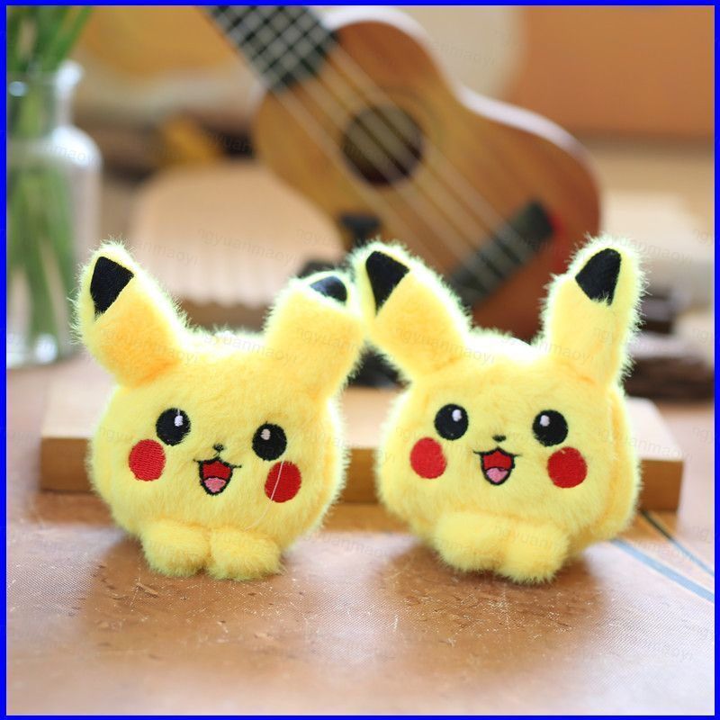 ZY1 น่ารัก Pokemon Pikachu ตุ๊กตาตุ๊กตาของขวัญสําหรับเด็กผู้หญิงกระเป๋าจี้ตุ๊กตาพวงกุญแจตุ๊กตาของเล่