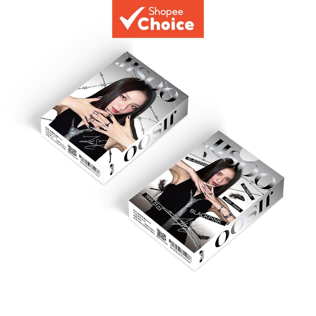 ชุดการ์ดโฟโต้การ์ด BLACKPINK Jisoo 55 ชิ้น Kpop Lomo Cards ของขวัญสําหรับแฟน BLINK