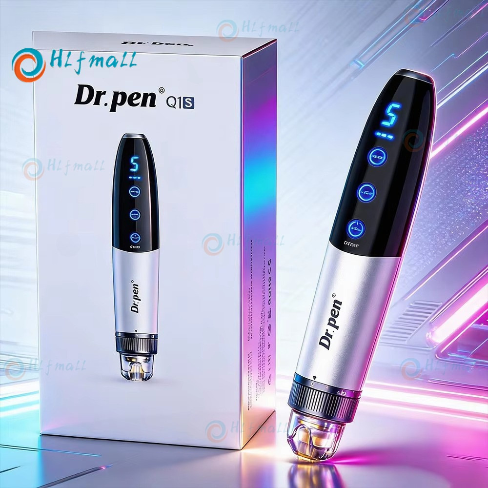 Dr pen Q1S อุปกรณ์ความงามบํารุงผิวพร้อมวัสดุสิ้นเปลืองแบบใช้แล้วทิ้ง 2 ชิ้น