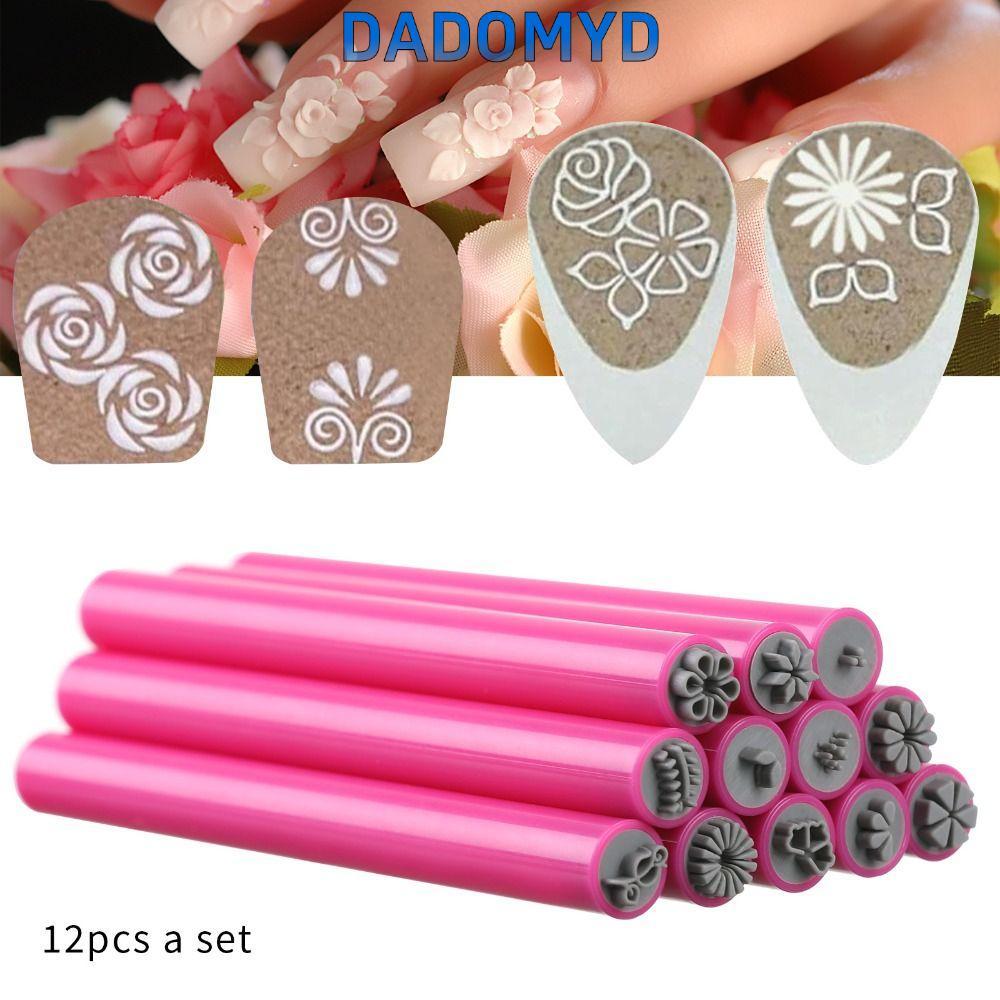 DADOMYD 4/610/15ชิ้น เพ้นท์เล็บแสตมป์ชุดปากกา,เครื่องมือทําเล็บ เล็บ จุด แปรงเล็บกราฟฟิตีปากกา,ชุดแปรงทนทานดอกไม้ภาพวาดวาดเล็บแปรงตกแต่งเล็บเครื่