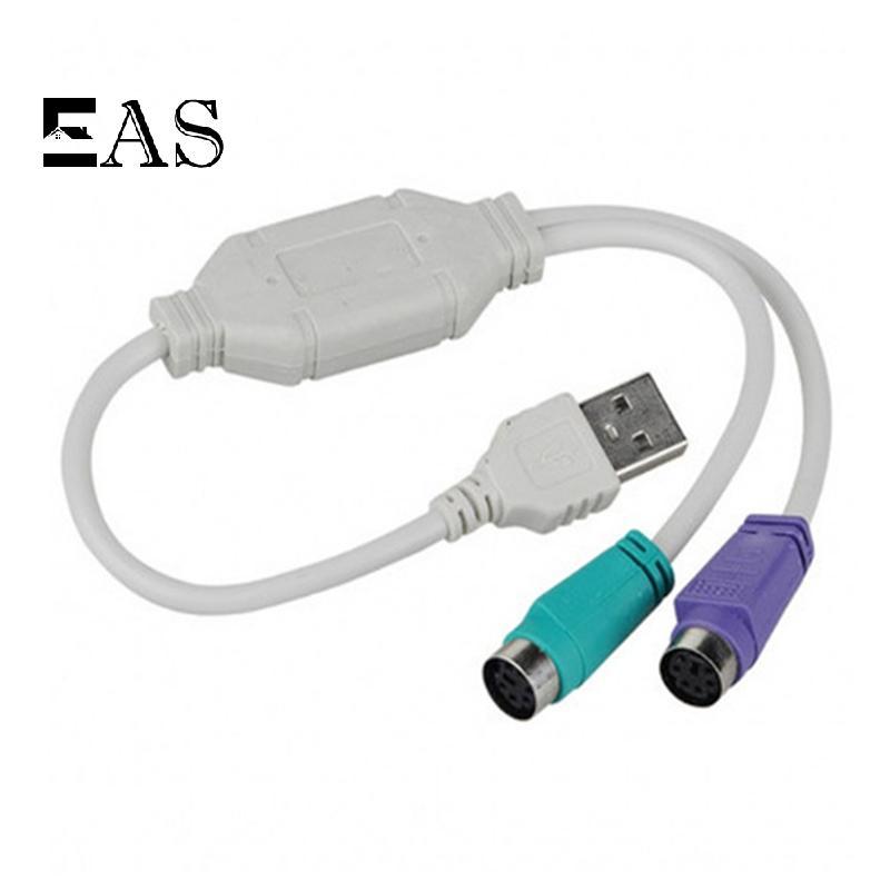 [EA] 1PC DIY อุปกรณ์เสริม USB ชายกับ PS/2 PS2 หญิงสายแปลงสายแปลงสายแปลงอะแดปเตอร์คีย์บอร์ดตัวรับสัญญ