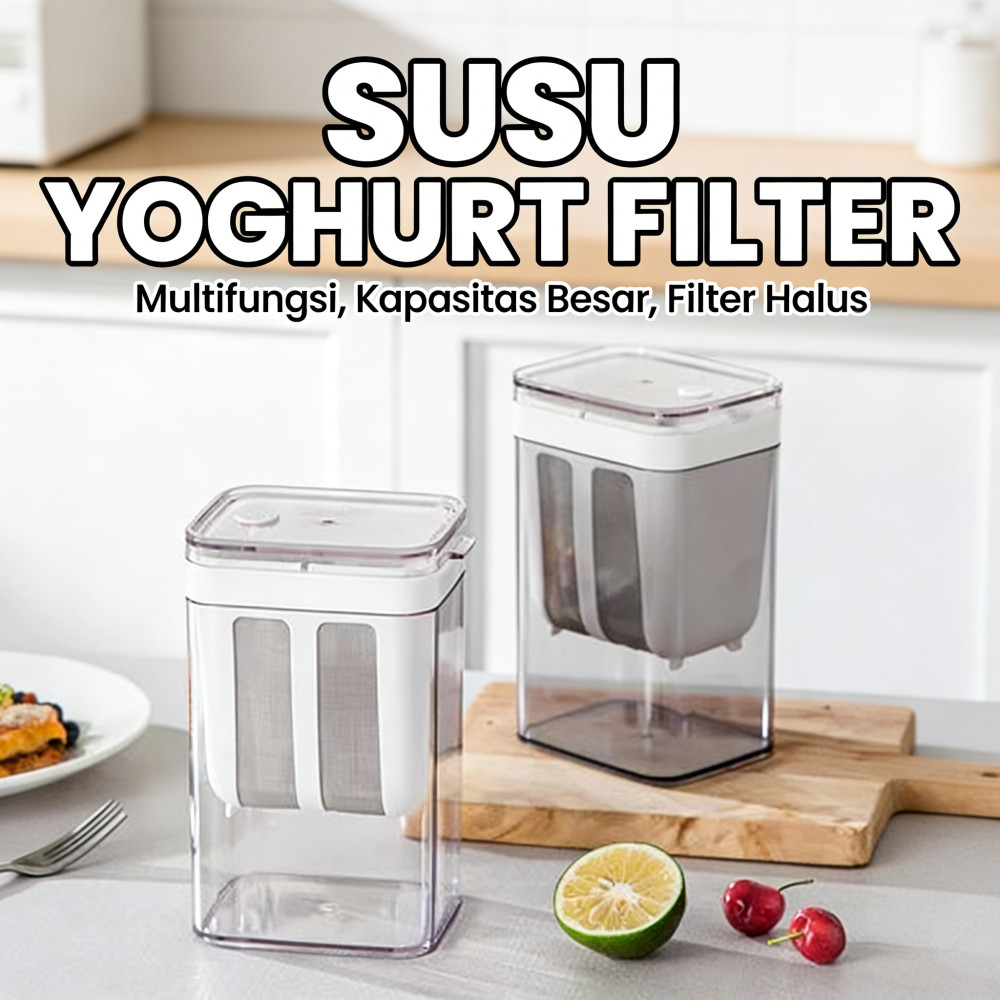 YOGURT กรองนม JAR STRAINER กรองอาหาร MULTIFUNCTION 1100ML FILTER