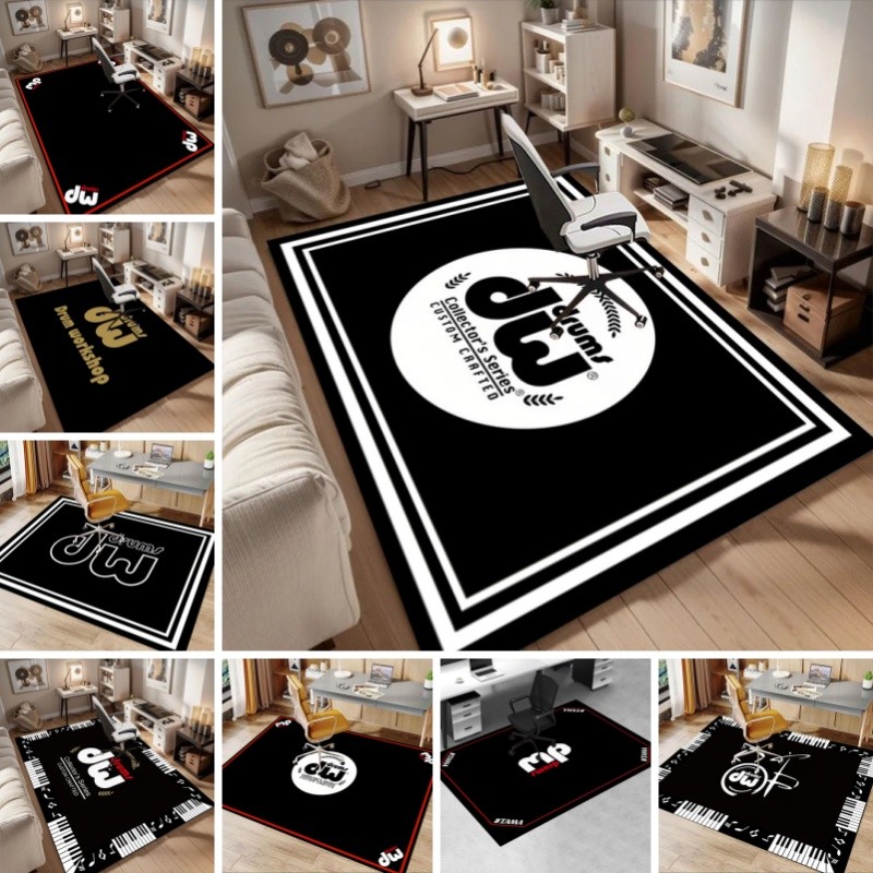 "Drums Collectors Series Custom Crafted Drum Rug" DW Soundproof Mat พรมกลอง Vintage Stage พรม T103