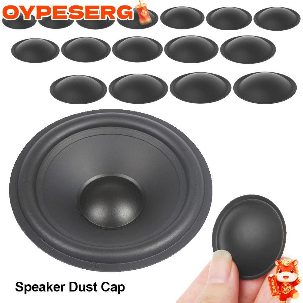 OYPESERG 1 ชิ้นลําโพงฝุ่นหมวก, 30-150 มิลลิเมตรวูฟเฟอร์เสียงลําโพง Protector, PP สีดํา Matte กรวยฝาครอบลําโพงอุปกรณ์เสริม