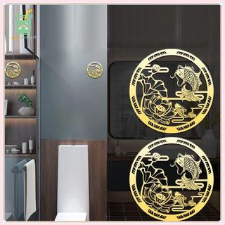 [สี] ปลาคาร์พโลตัสโลหะ Stier Luy ความมั่งคั่งบ้าน Feng Shui ตกแต่งโทรศัพท์มือถือ Stiers รถ Stier Decals TH