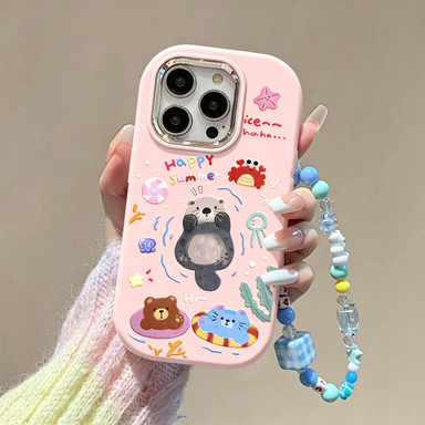 HP [เคส+สร้อยข้อมือ]เคสOppo RENO4/5/6/7/8T A5SA74A95A78A58A1A9 A77 A54S A57 F17PRO A7 A17 A31 A11 A1