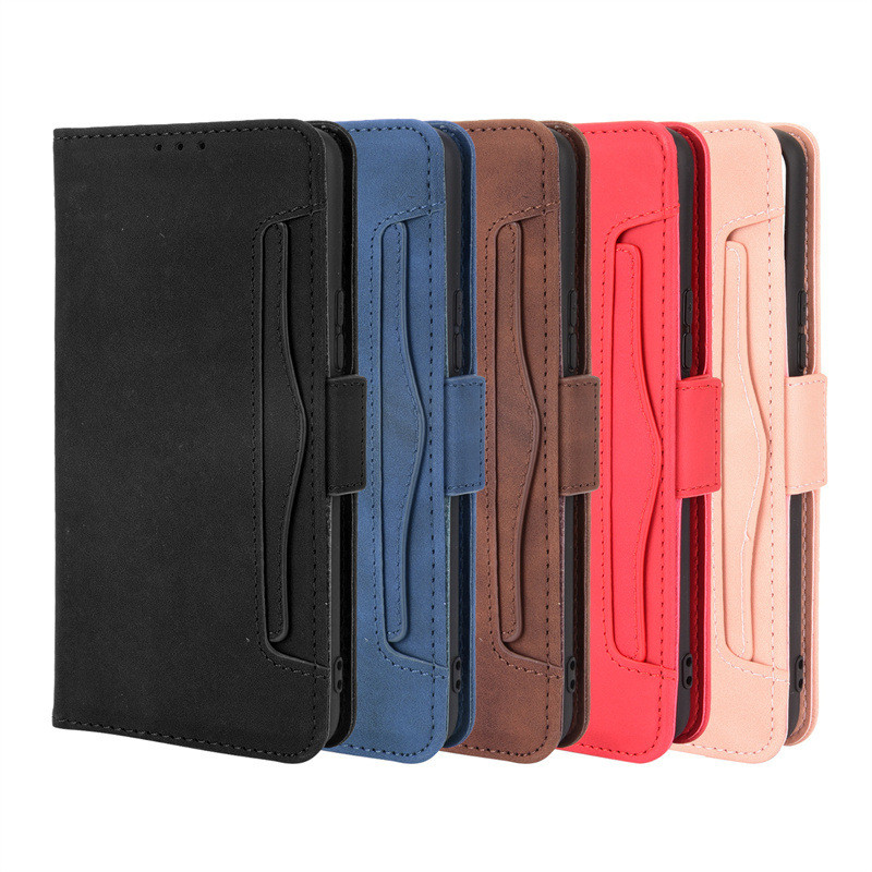 เหมาะสําหรับ VIVO Y72 5G/IQOO Z3 5G โทรศัพท์มือถือซองหนัง Flip Multi-card Slot เคสป้องกันผิวรู้สึกวง