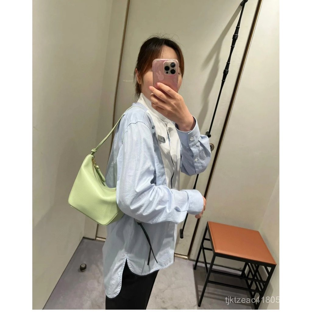 LOEWE LOEWE Mini Hammock Hobo Cowhide Underarm Bag สีดิน