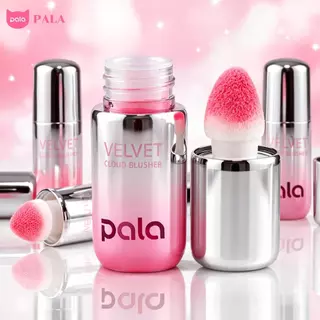 PALA คุชชั่น CUSHION + บลัชออนน้ำ VELVET LIQUID BLUSHER ทาข้อนิ้ว ทาแก้มและเปลือกตา แบรนด์ไทย มีอ.ย. ผิว
