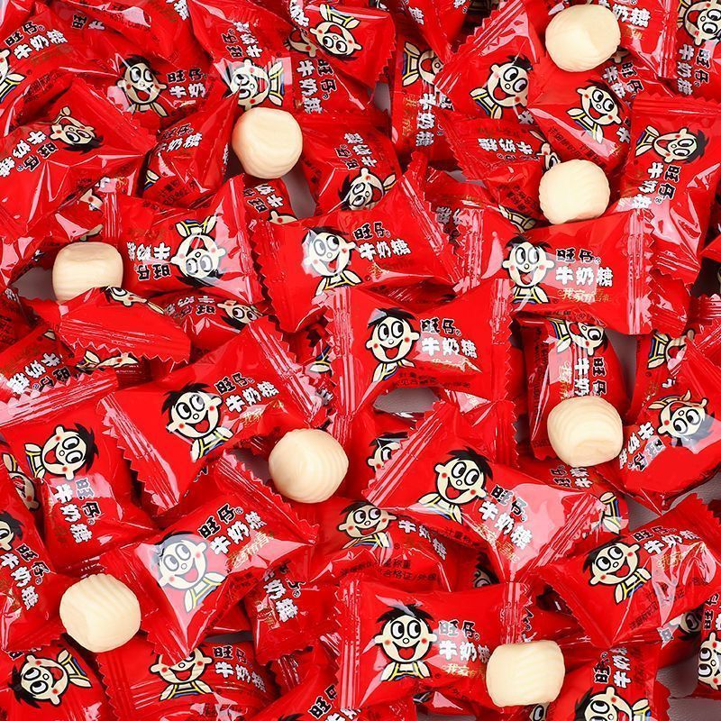 旺旺旺仔牛奶糖原味散装喜糖六一儿童节零食品结婚庆典招待20251217Wang Wang Wang Zai Milk Candy Original Flavor Bulk Wedd Candy Chi