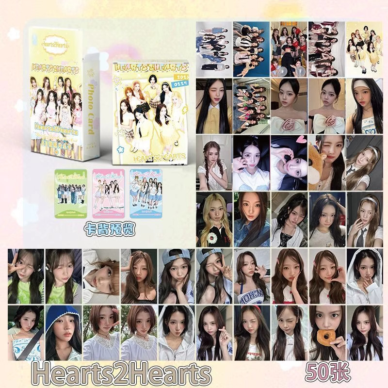 [Kstufind] Lomo Card Hologram Pack Photocard H2H He4Rt 2 H34Rth Glitter Album Lomo Card Photo Card K