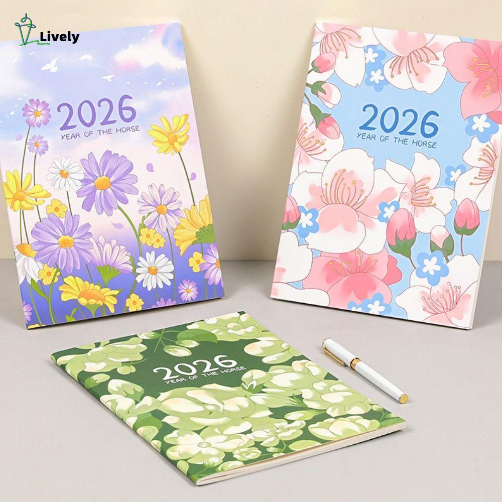 INNEW 2026 Schedules Notebook, Work Efficiency Life Check-in Planner Notebook, Practical A4 A5 Learn