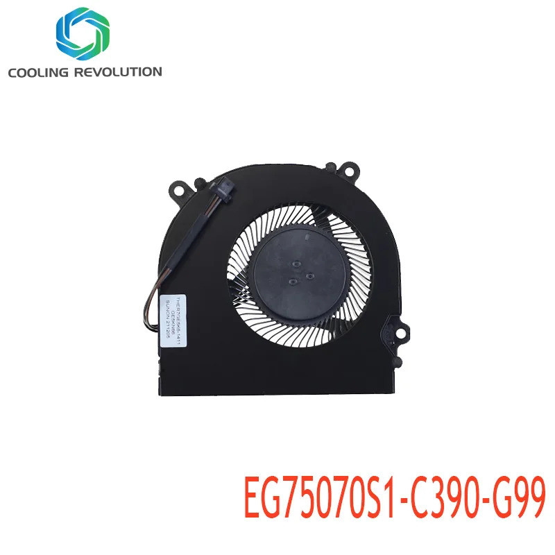 พัดลมระบายความร้อน CPU แล็ปท็อป EG75070S1-C390-G99 DC5V 2.25W THER7GE5K6-1411 GE5KN66