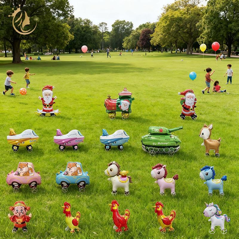 [GOY] การ์ตูนสัตว์ Stand Up ลูกโป่งฟิล์มอลูมิเนียมล้อตกแต่งงานเลี้ยงวันเกิดอุปกรณ์ถ่ายภาพ Baloon TH - รูปที่ 2