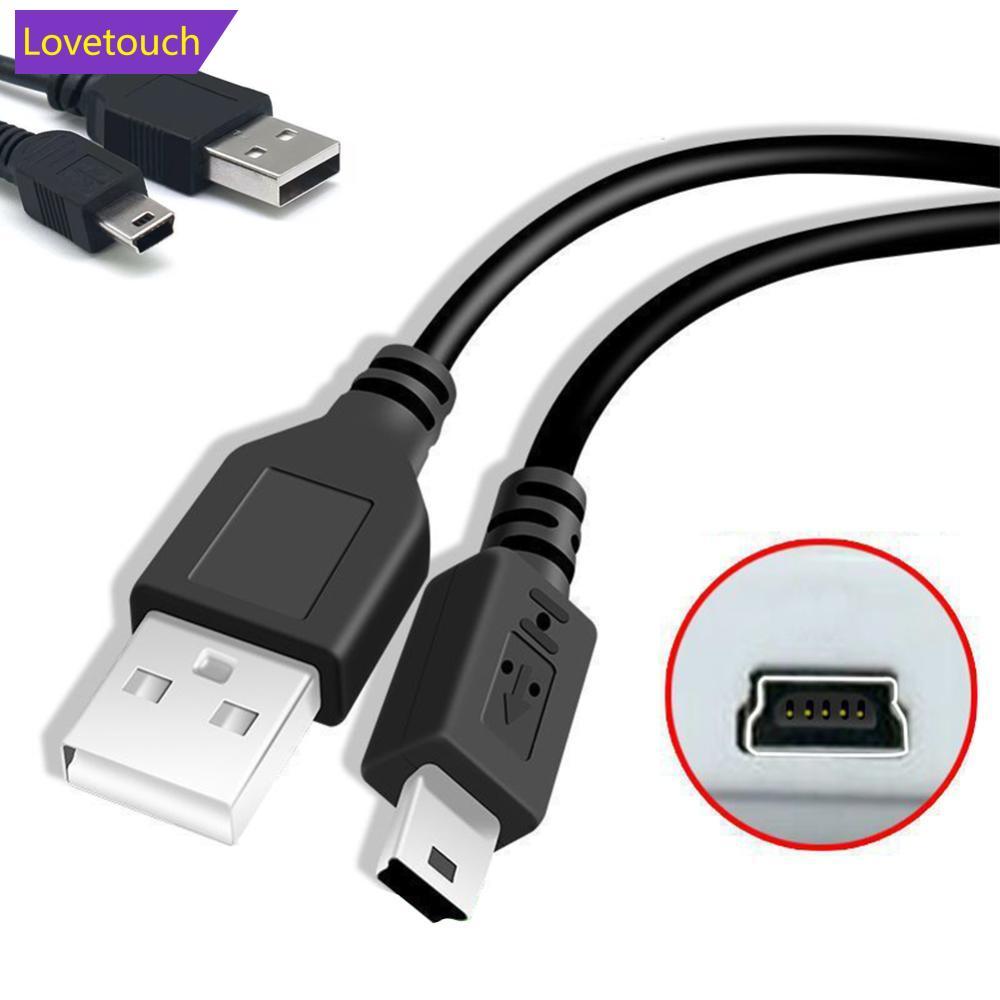 LOVETOUCH 0.8/0.5M สาย USB V3 ชาย Mini B 5 Pin T พอร์ต MiniUSB สําหรับอุปกรณ์ MP3 MP4 กล้องโทรศัพท์ม