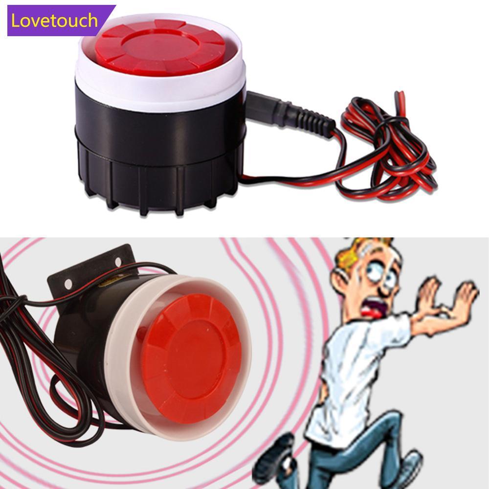 LOVETOUCH Piezoelectric Buzzer Alarm Horn Anti-theft ALARM แบบมีสาย 12v 24V 220V 120db แบบมีสาย Mini