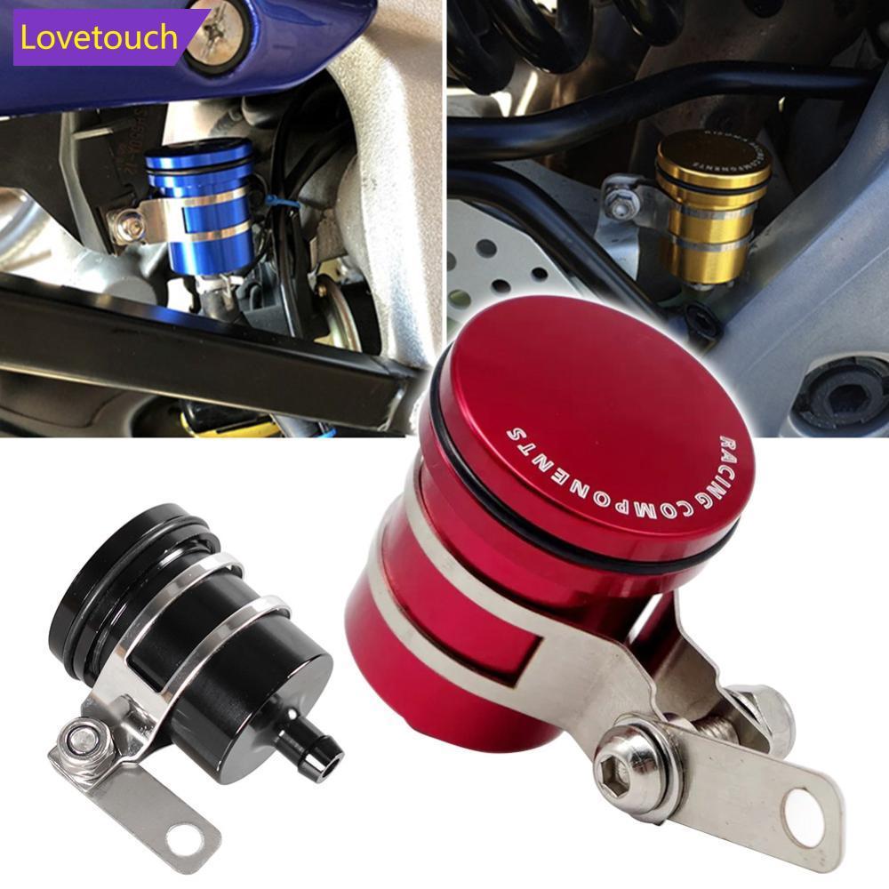 LOVETOUCH Universal อลูมิเนียมรถจักรยานยนต์เบรคอ่างเก็บน้ํารถจักรยานยนต์ด้านหลังคลัทช์ถังน้ํามันถ้วย
