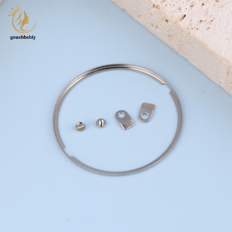 [GOY] นาฬิกา Dial Spacer แหวนสกรูแท็บสําหรับ 2824/2836 วัสดุสแตนเลสมือถือ Dial แหวนสกรูเปลี่ยนชิ้นส่